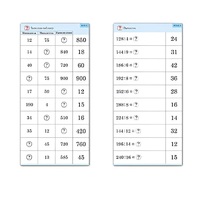 Комплект карточек (10) "Обучающий калейдоскоп. Умножение и деление в два шага" - «globural.ru» - Донецк