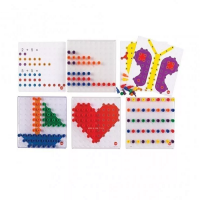 Мозаика Peg Board. Набор с прозрачными досками и картинками - «globural.ru» - Донецк