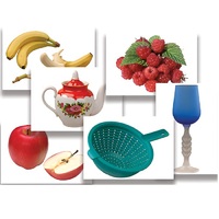 Набор предметных картинок "Фрукты, ягоды, орехи. Посуда" - «globural.ru» - Донецк