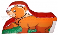 Напольная игрушка "Медвежонок" с шелкографией (ВИК) - «globural.ru» - Донецк