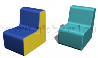 Прямоугольный стул 50*60*60/32см (ВИК) - «globural.ru» - Донецк