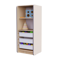 Открытый шкаф с ящиками из коллекции мебели «НЕГА» (цвет бежевый) - «globural.ru» - Донецк