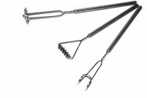 Комплект массажных логопедических зондов "Универсальный" на толстых ручках с накаткой (3 штуки) - «globural.ru» - Донецк