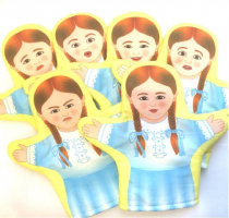 Набор кукол - рукавичек  "Эмоции. Девочки" - «globural.ru» - Донецк
