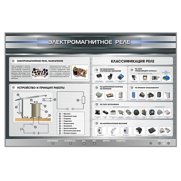 Электрифицированный стенд "Электромагнитное реле" - «globural.ru» - Донецк