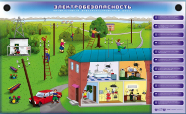 Интерактивный электрифицированный светодинамический стенд "Правила техники электробезопасности" - «globural.ru» - Донецк